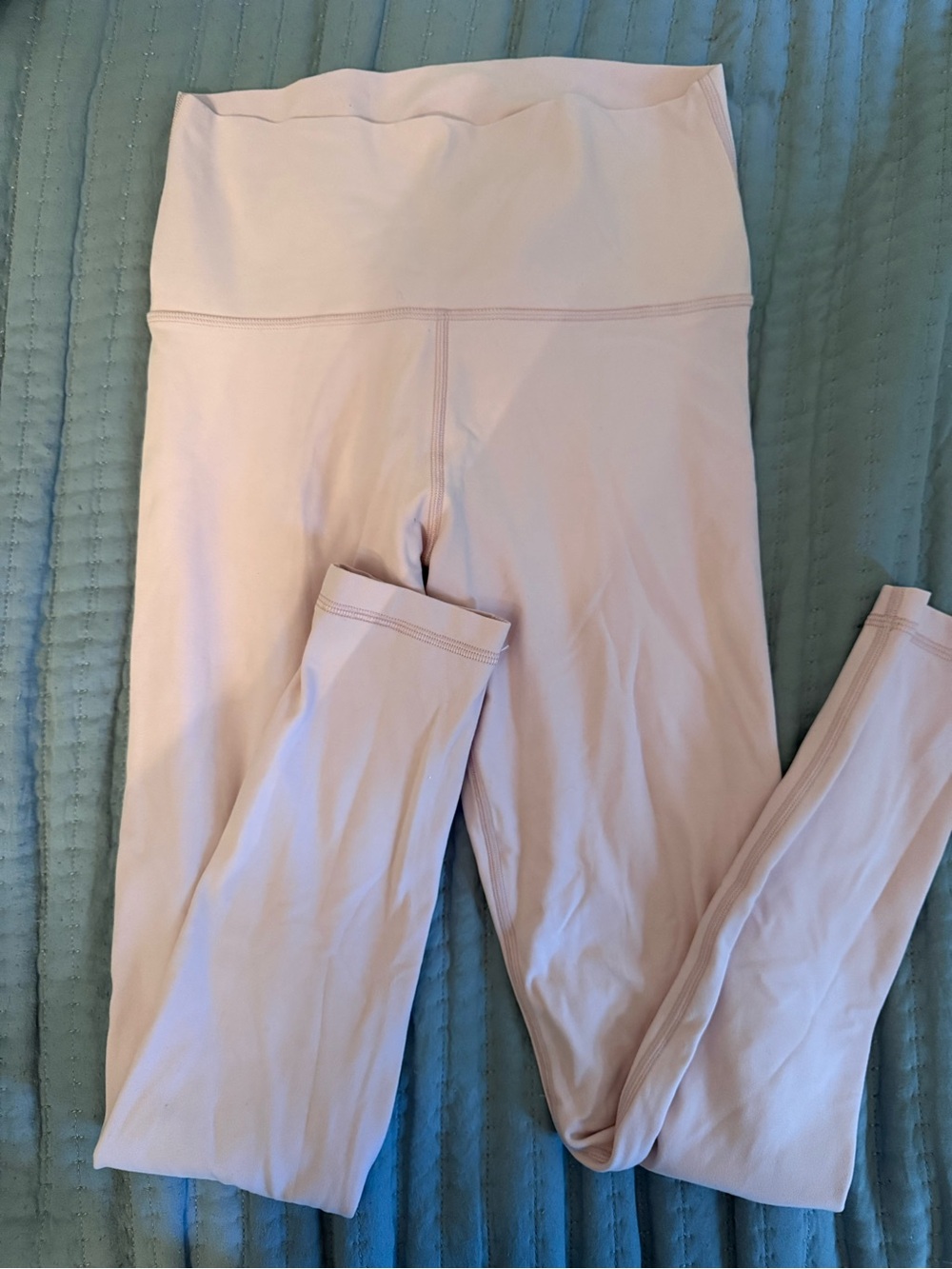 Aritzia Light Pink High-Waist Leggings